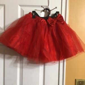 Olivia for Gymboree Tulle Skirt, red, size 7 Girls